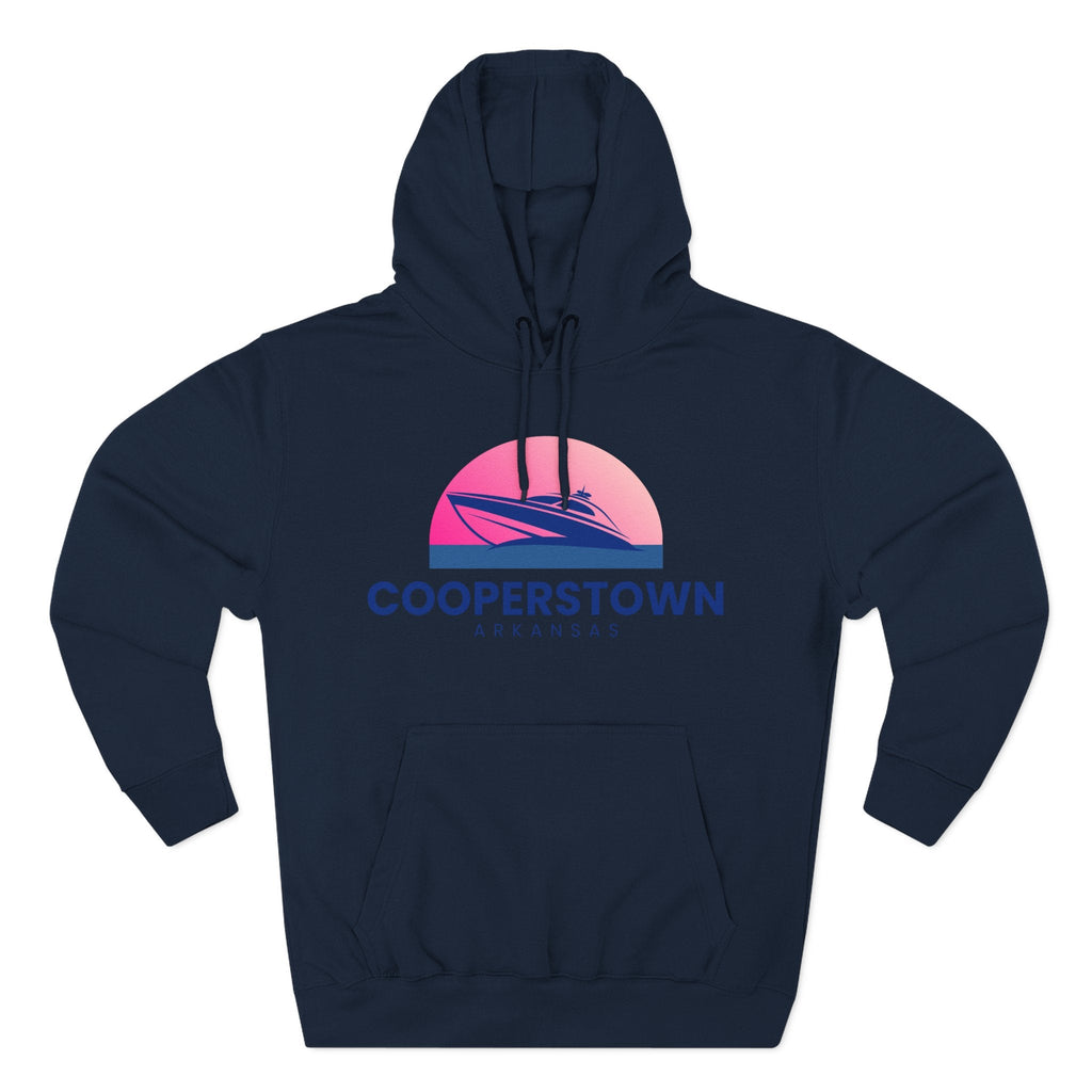 Cooperstown Vibes Hoodie with Design, Perfect for Autumn Lovers, Comfortable and Stylish, Great Gift for Vacations