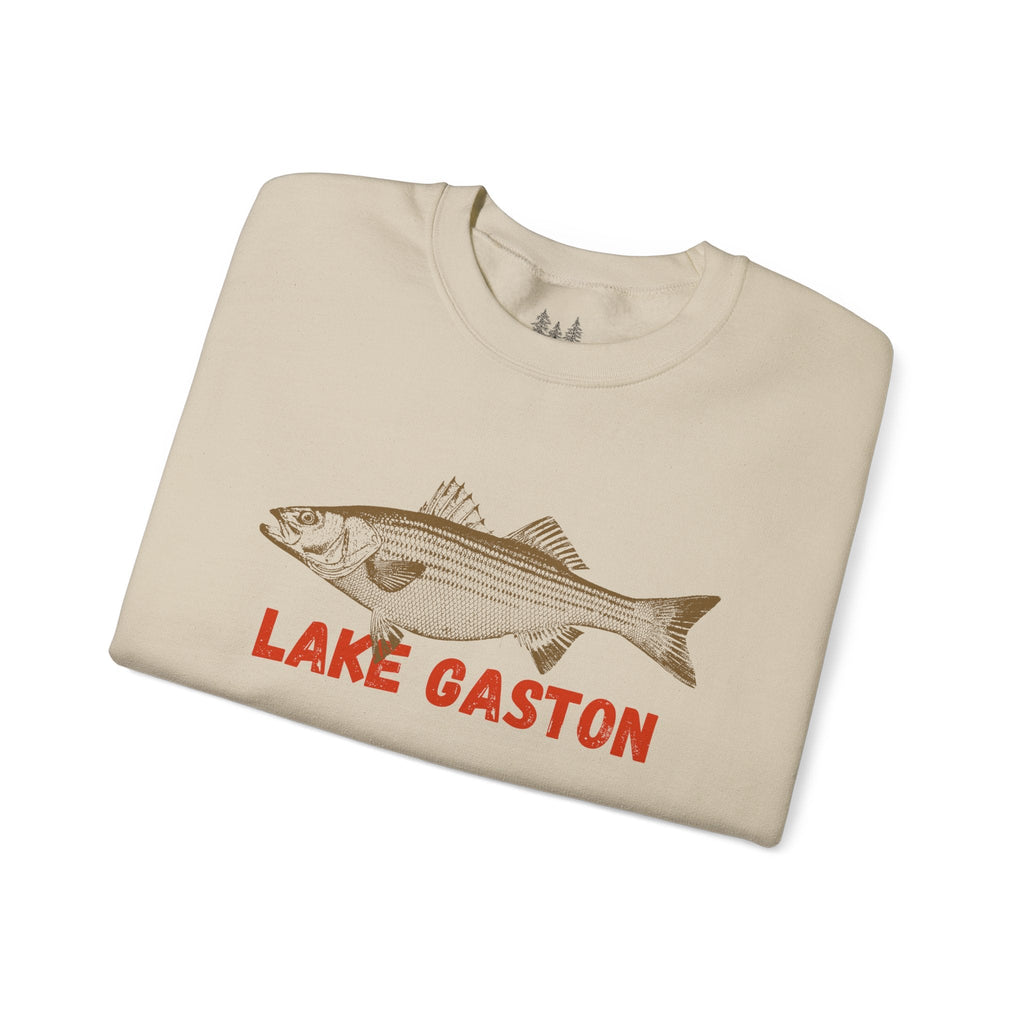 Lake Gaston Fishing Sweatshirt, Unisex Crewneck, Casual Wear, Gift for Fishermen, Outdoor Apparel, Lake House Cozy