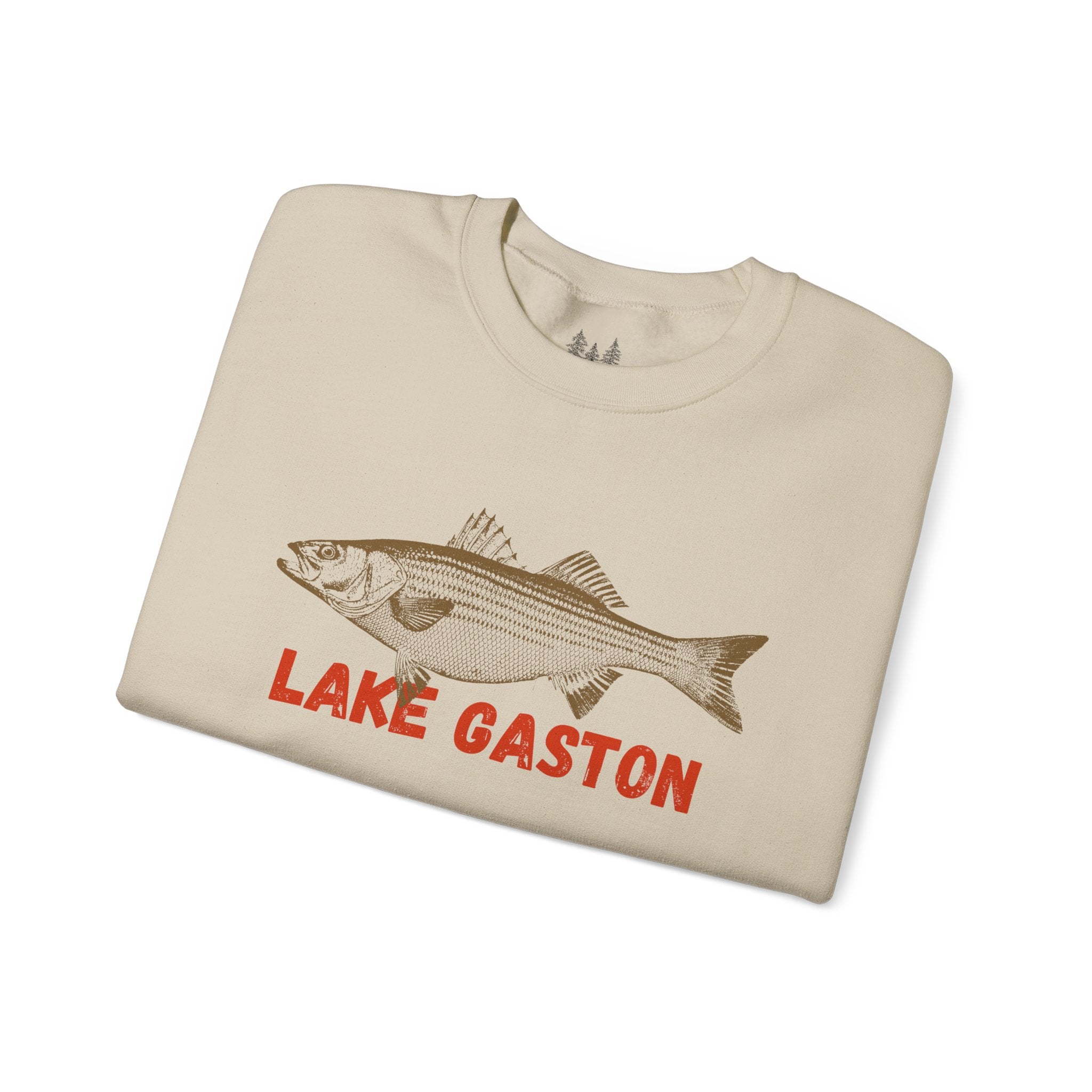 Lake Gaston Fishing Sweatshirt, Unisex Crewneck, Casual Wear, Gift for Fishermen, Outdoor Apparel, Lake House Cozy
