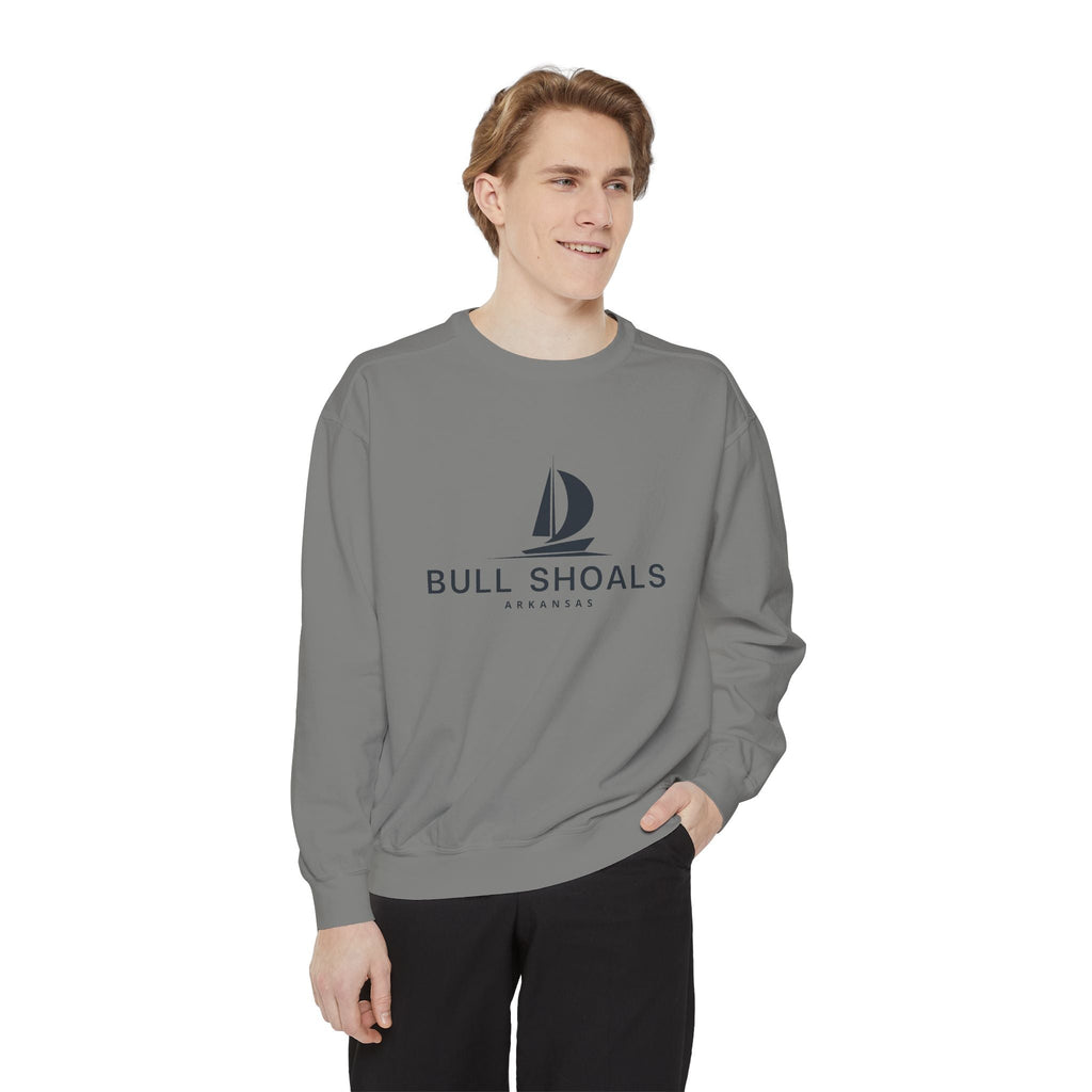 Bull Shoals Vibes Unisex Sweatshirt | Garment-Dyed Comfort, Perfect for Casual Outings, Travel, Gifts, Autumn Days