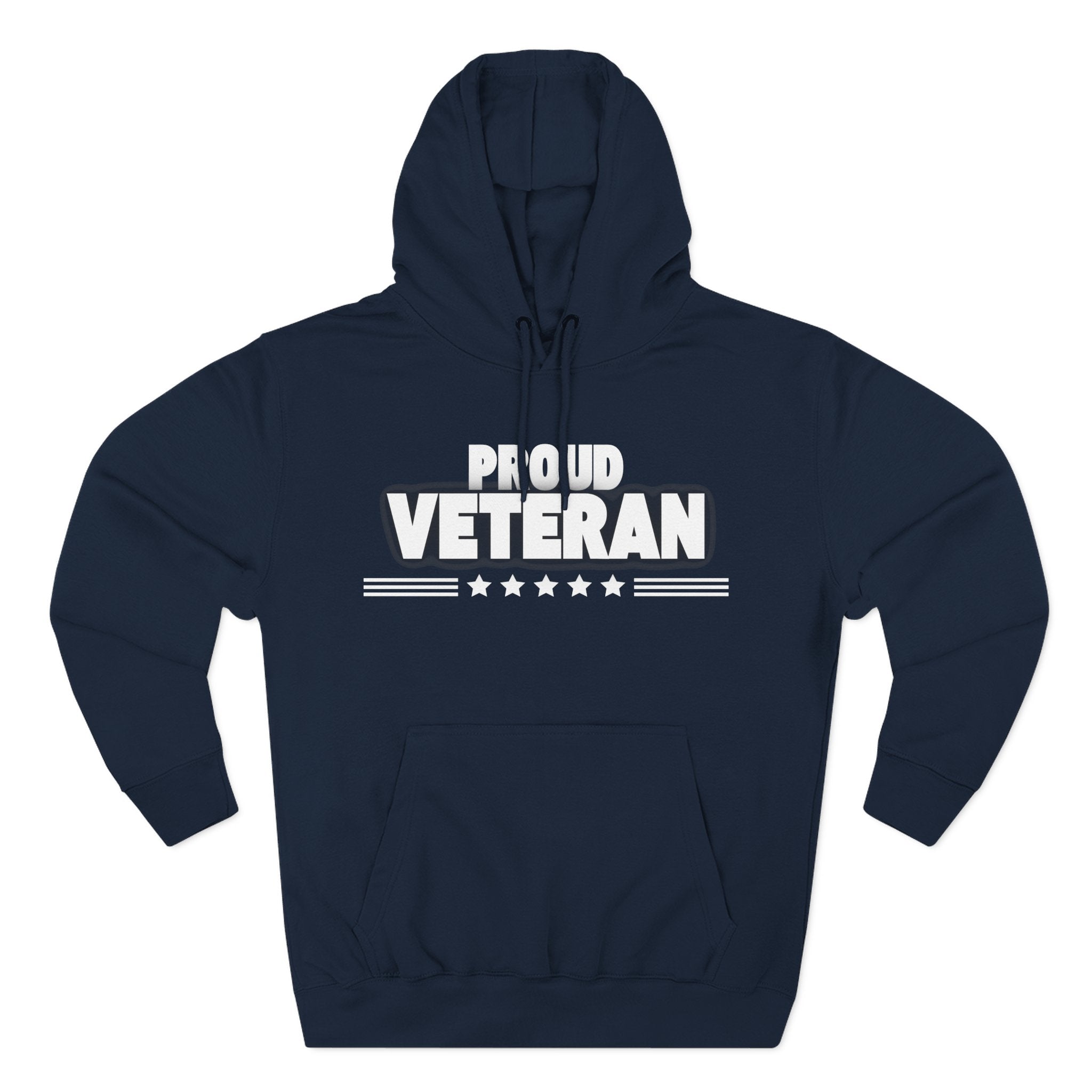 Proud Veteran Hoodie, Fleece Sweatshirt, Military Appreciation Gift, Casual Wear, Comfortable Outerwear