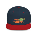 Lake Texoma Fish Flat Bill Snapback Hat, Fishing Cap, Outdoor Gear, Lake House Gift, Summer Accessories, Stylish Headwear