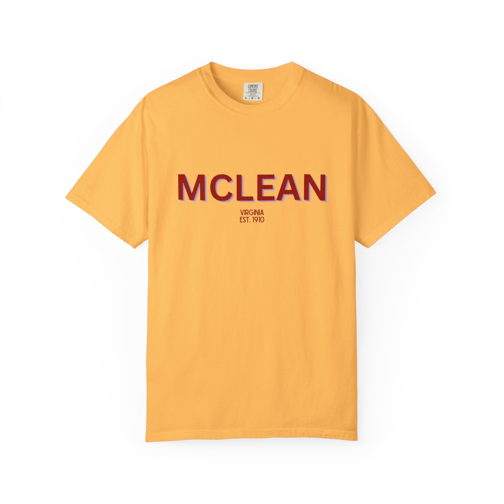 McLean Garment-Dyed Unisex T-Shirt, Casual Tee, Vintage Style Shirt, Everyday Wear, Birthday Gift, Unique Apparel