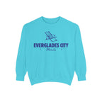 Everglades City Vibes Unisex Sweatshirt | Garment-Dyed Comfort, Perfect for Casual Outings, Travel, Gifts, Autumn Days