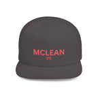 McLean Stylish Flat Bill Snapback Hat with Design, Perfect for Casual Outings, Streetwear, Gifts, Festivals, Everyday Wear