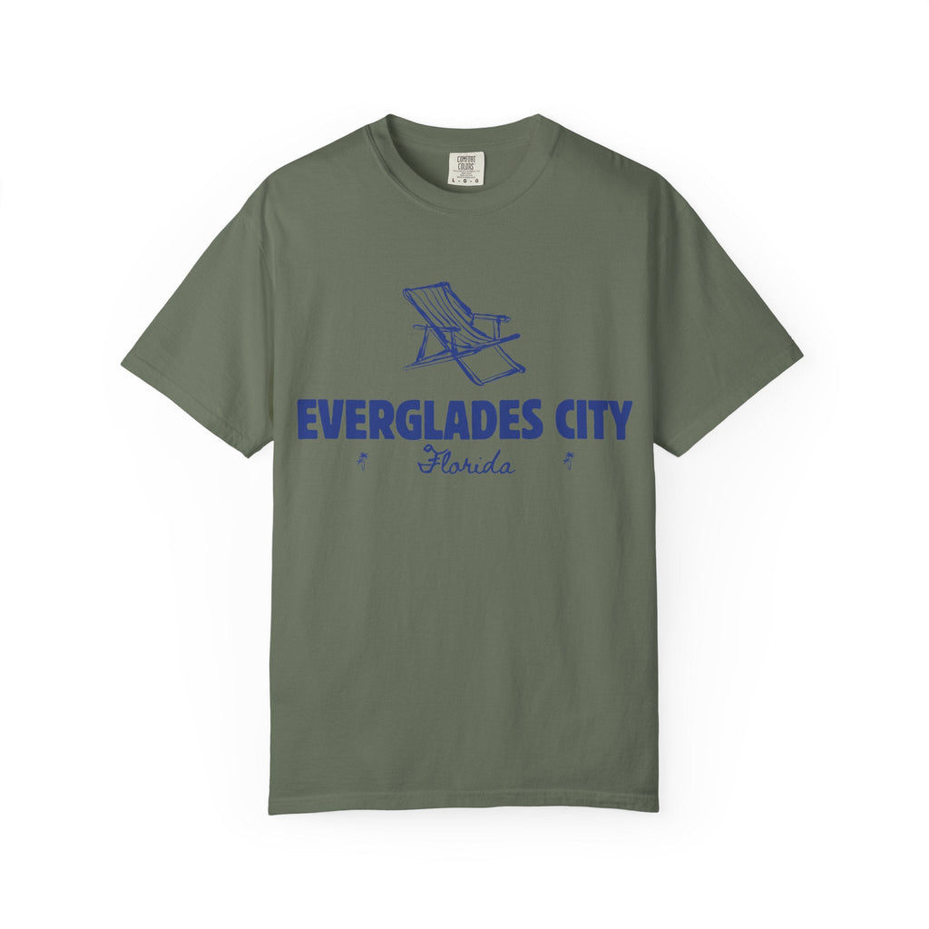 Everglades City - Unisex Garment-Dyed T-shirt, Casual Outfit, Gift for Nature Lovers, Vacation Essentials