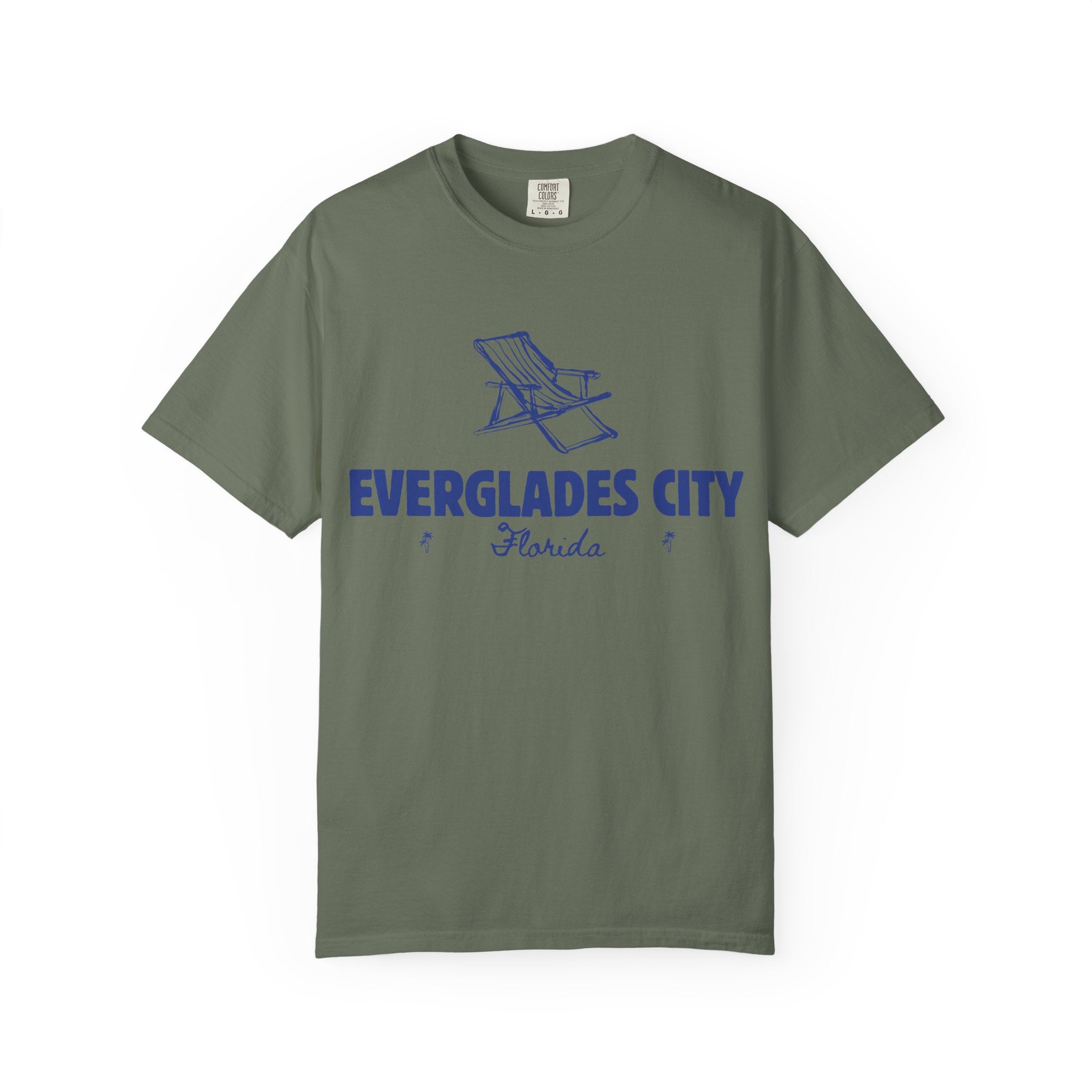 Everglades City - Unisex Garment-Dyed T-shirt, Casual Outfit, Gift for Nature Lovers, Vacation Essentials