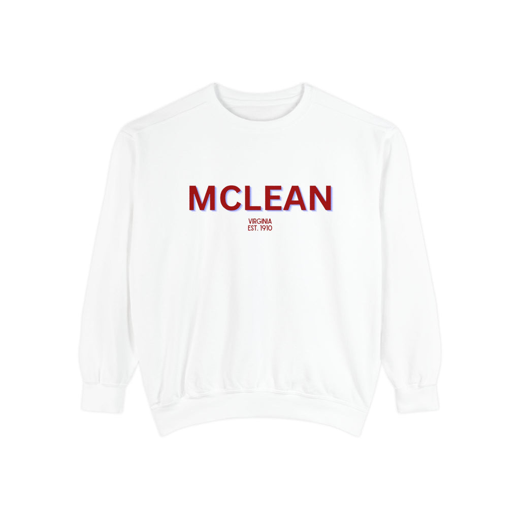 McLean Unisex Garment-Dyed Sweatshirt | Cozy Fashion, Perfect for Casual Outings, Gifts, Fall & Winter Style, Everyday Comfort