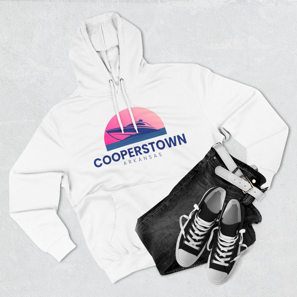 Cooperstown Vibes Hoodie with Design, Perfect for Autumn Lovers, Comfortable and Stylish, Great Gift for Vacations