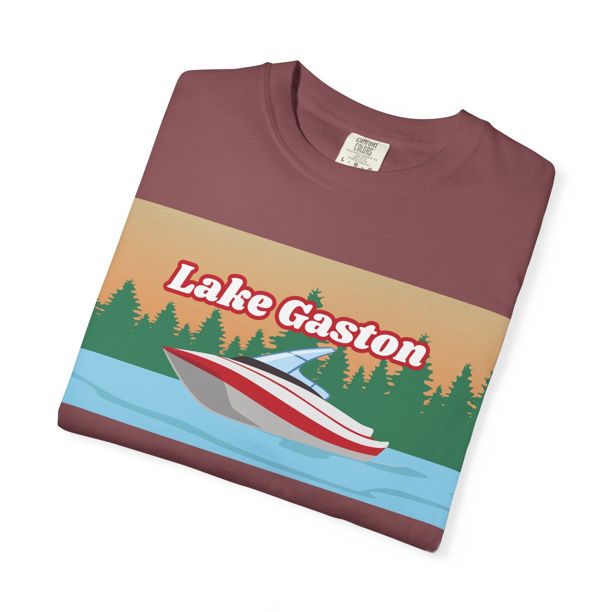 Lake Gaston Relaxed Unisex T-Shirt, Summer Vibes Tee, Outdoor Adventure Shirt, Lake Life Apparel, Gift for Nature Lovers, Vacation Wear