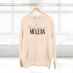 McLean Stylish Three-Panel Fleece Hoodie for Everyday Comfort, Personalized Gift, Casual Wear, Unisex Hoodie, Cozy Fashion