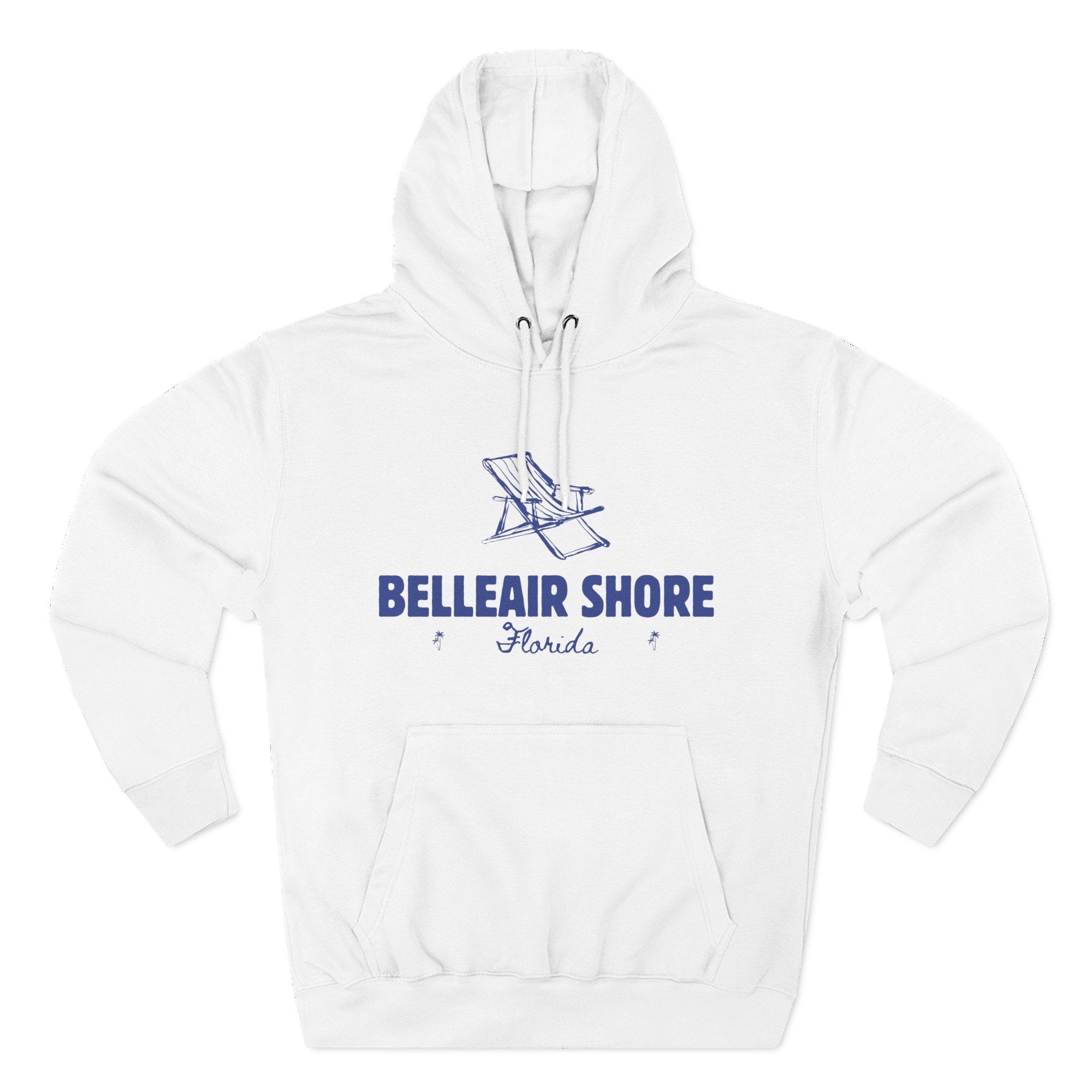 Belleair Shore Inspired Fleece Hoodie, Casual Wear, Relaxation, Gift for Autumn Lovers, Travel Essential