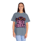 Halloween Trick or Treat T-Shirt, Unisex Halloween Tee, Spooky Autumn Shirt, Fun Costume Top, Trick or Treat Apparel