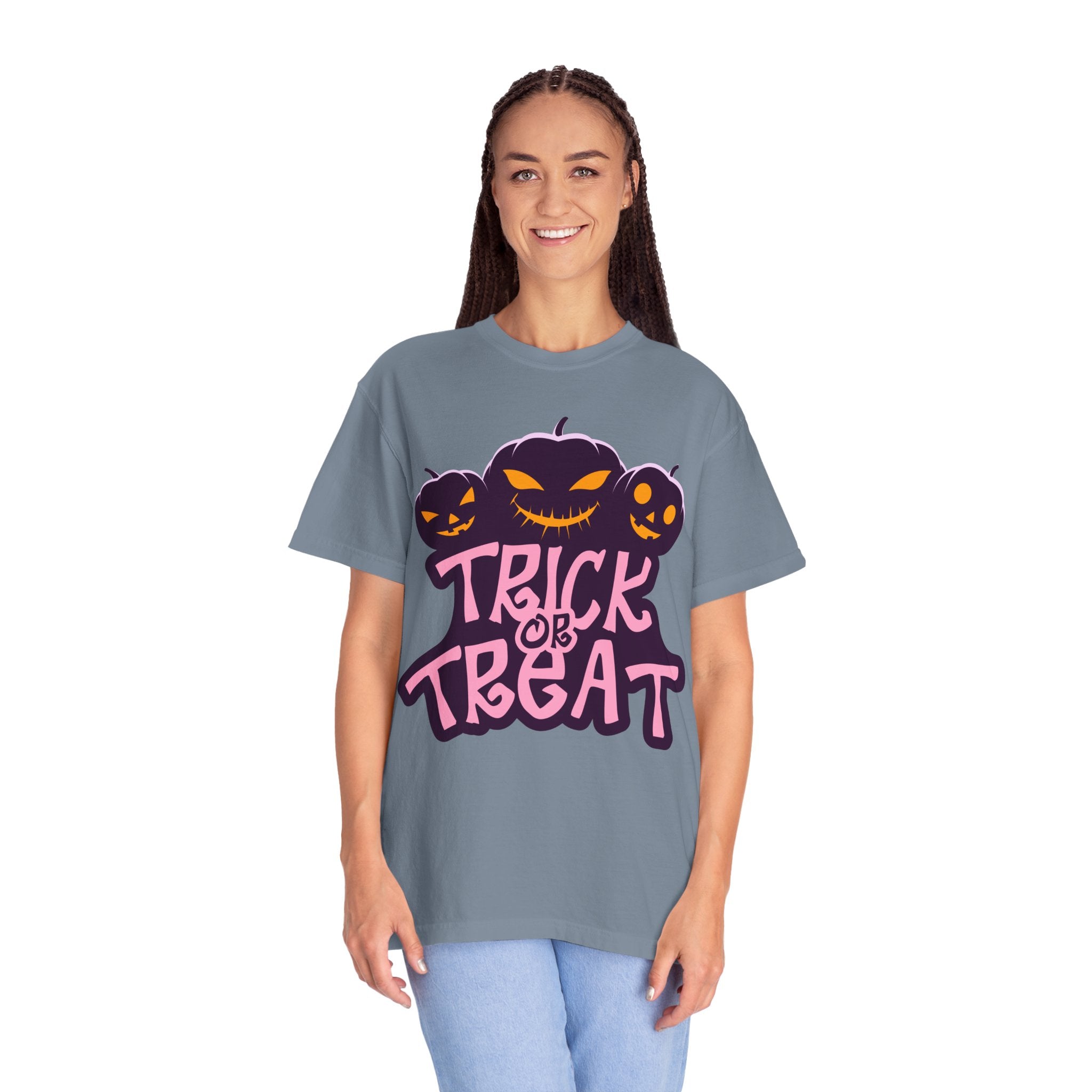 Halloween Trick or Treat T-Shirt, Unisex Halloween Tee, Spooky Autumn Shirt, Fun Costume Top, Trick or Treat Apparel