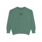 Key Largo Chill Vibes Sweatshirt - Unisex Garment-Dyed Style, Perfect for Lounging