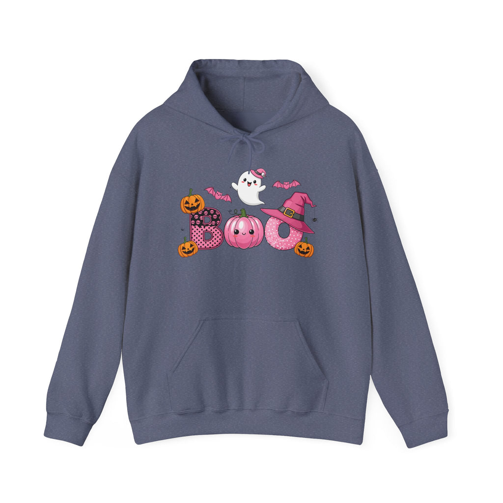 Halloween Boo Sweatshirt, Unisex Hoodie for Fall, Cozy Ghost Design, Cute Autumn Apparel, Halloween Costume