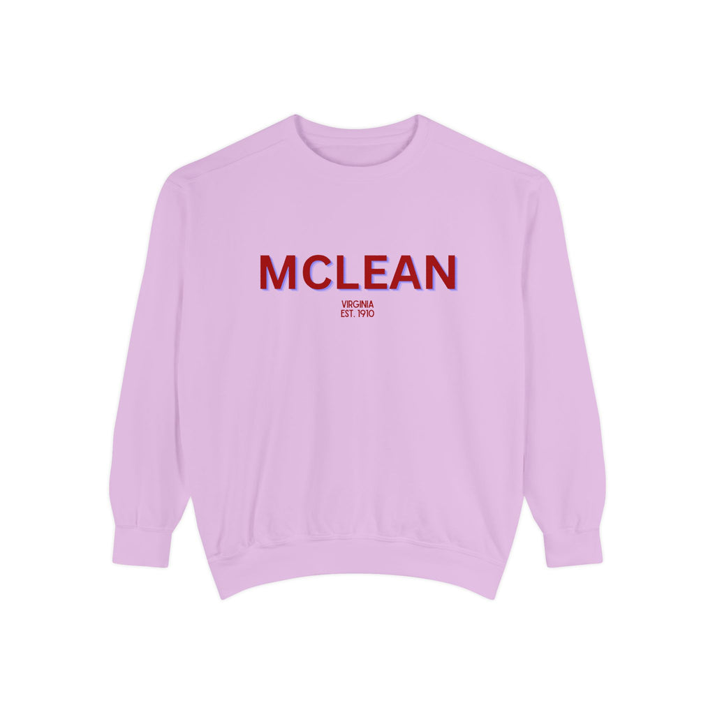 McLean Unisex Garment-Dyed Sweatshirt | Cozy Fashion, Perfect for Casual Outings, Gifts, Fall & Winter Style, Everyday Comfort