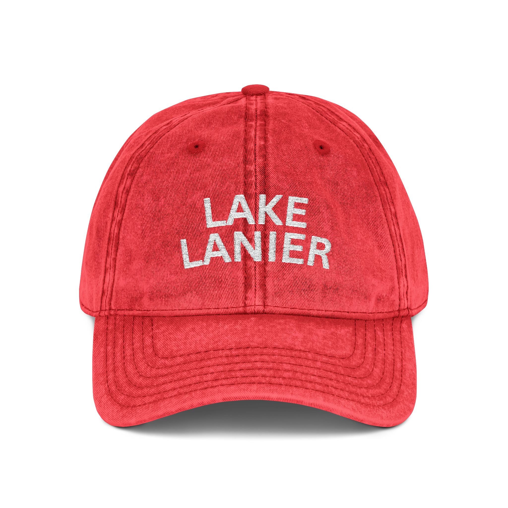 Lake Lanier Vintage Embroidered Cap with 'Love' Design, Retro Style Hat for Casual Outfits, Gift for Him or Her, Summer Accessories, Fashionable Cap