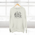 Cozy Lake Lanier Fleece Hoodie - Perfect for Relaxing, Outdoor Adventures, Gifts for Nature Lovers, Fall and Winter Apparel