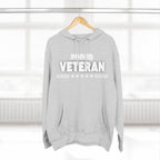 Proud Veteran Hoodie, Fleece Sweatshirt, Military Appreciation Gift, Casual Wear, Comfortable Outerwear