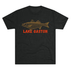 Lake Gaston Fishing Tee, Unisex Crew Neck Shirt, Summer Lake Apparel, Gift for Fishermen, Outdoor Adventure T-Shirt, Lake House Style