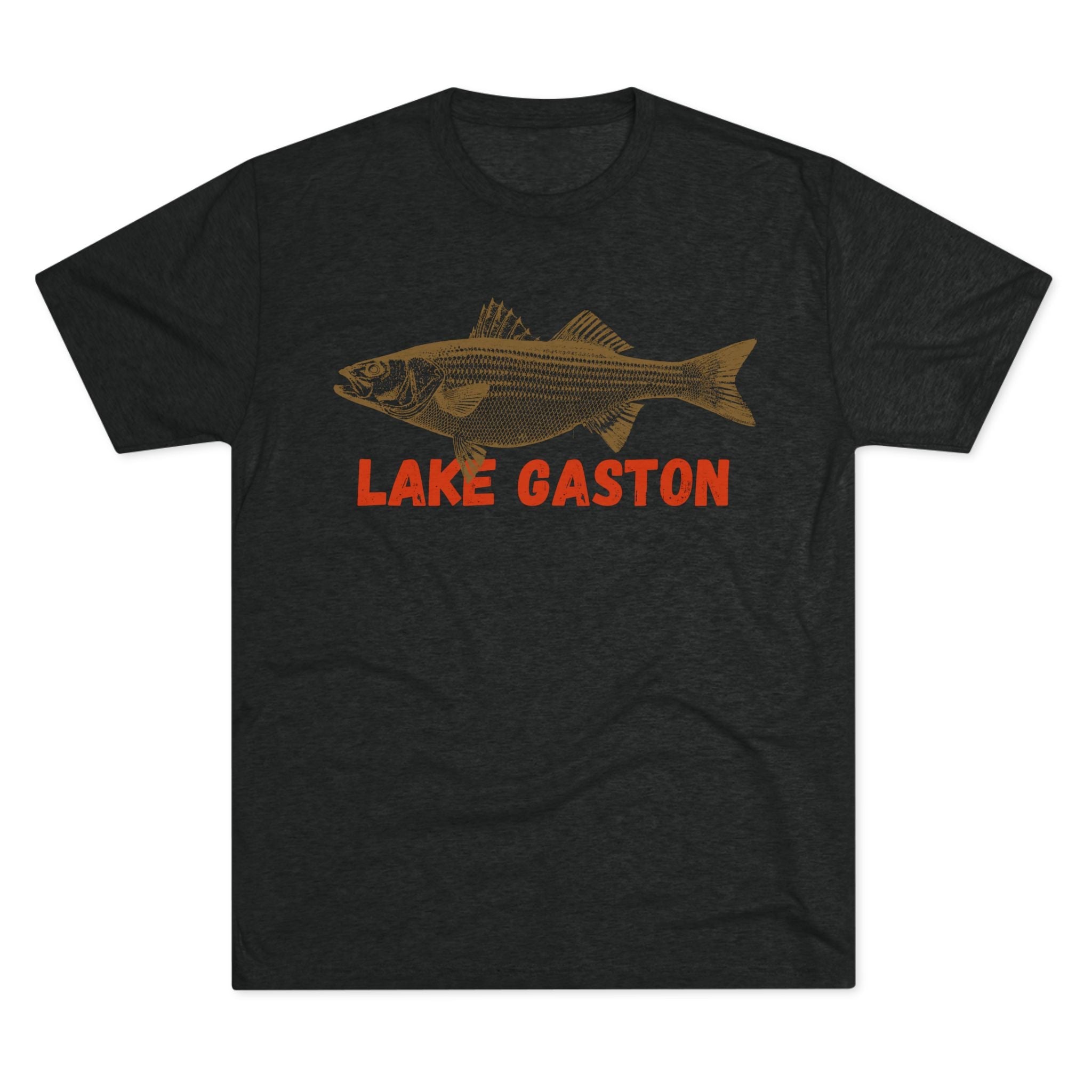 Lake Gaston Fishing Tee, Unisex Crew Neck Shirt, Summer Lake Apparel, Gift for Fishermen, Outdoor Adventure T-Shirt, Lake House Style