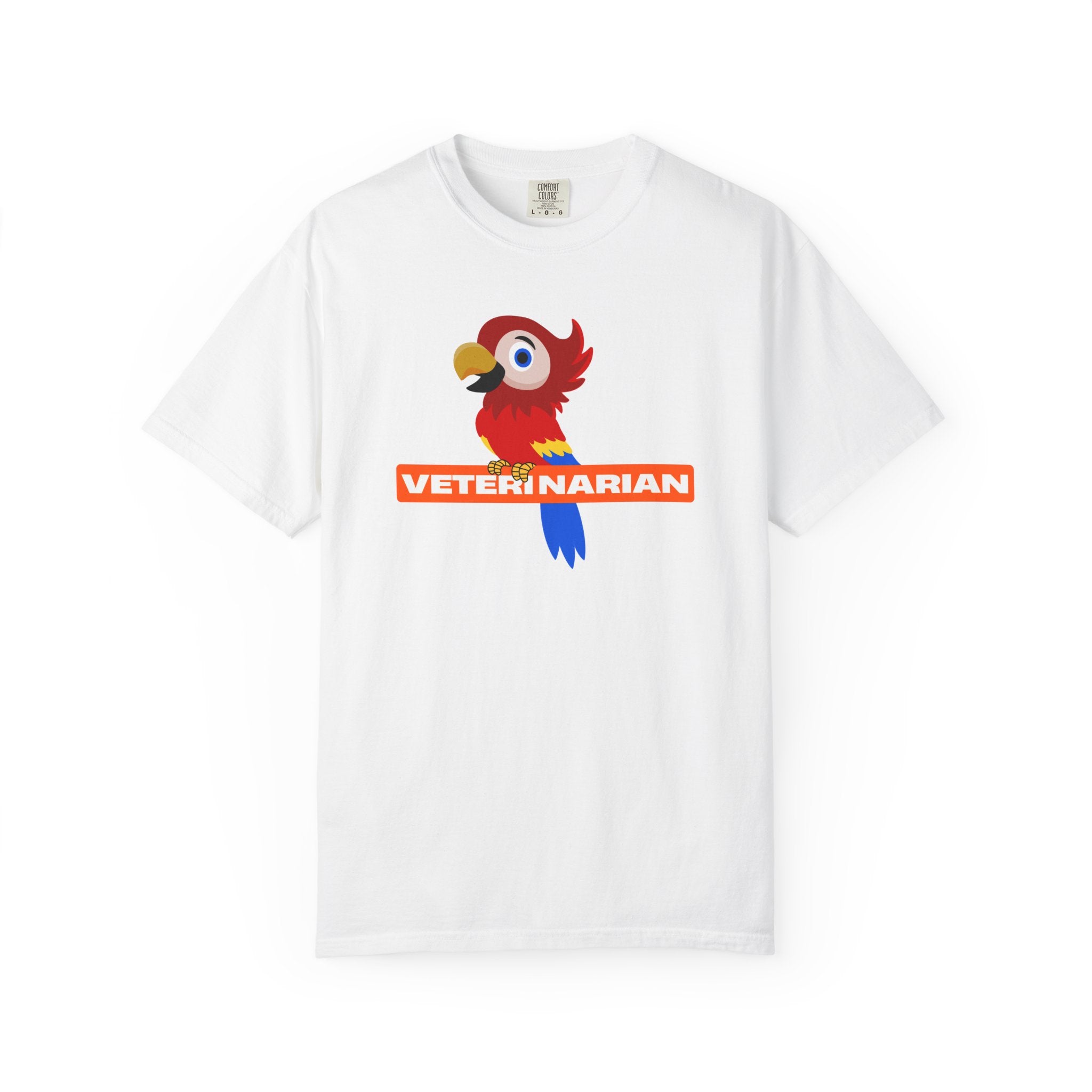 Veterinarian Parrot T-Shirt | Cute Animal Lover Shirt, Unisex Teen Gift, Animal Care Apparel, Funny Pet Shirt, Veterinary Gifts