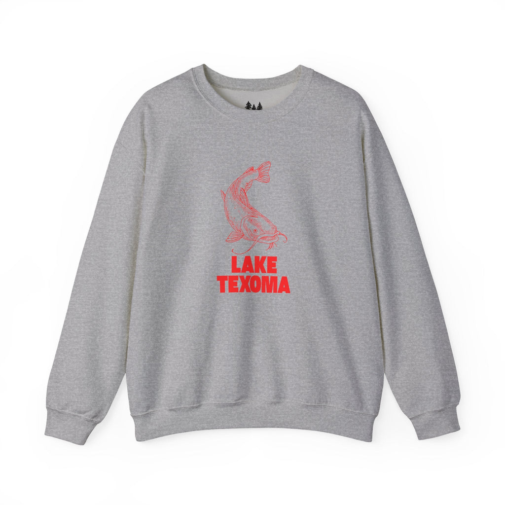 Lake Texoma Fishing Sweatshirt, Cozy Crewneck, Perfect for Outdoorsy Lovers, Casual Wear, Gift for Nature Enthusiasts, Lake Life Apparel