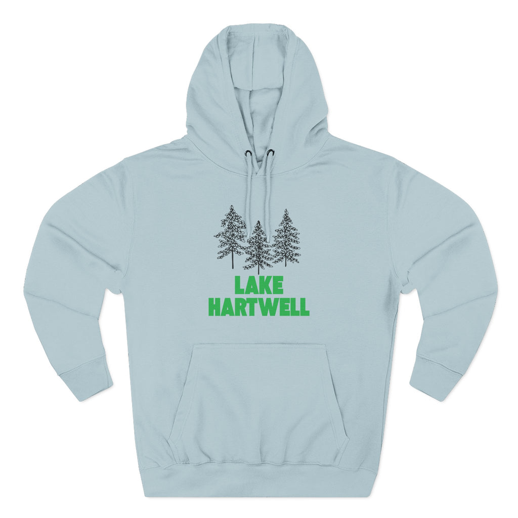 Lake Hartwell Fleece Hoodie, Cozy Sweatshirt, Outdoor Adventure Wear, Unique Gift for Lake Lovers, Perfect for Fall and Winter