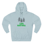 Lake Hartwell Fleece Hoodie, Cozy Sweatshirt, Outdoor Adventure Wear, Unique Gift for Lake Lovers, Perfect for Fall and Winter