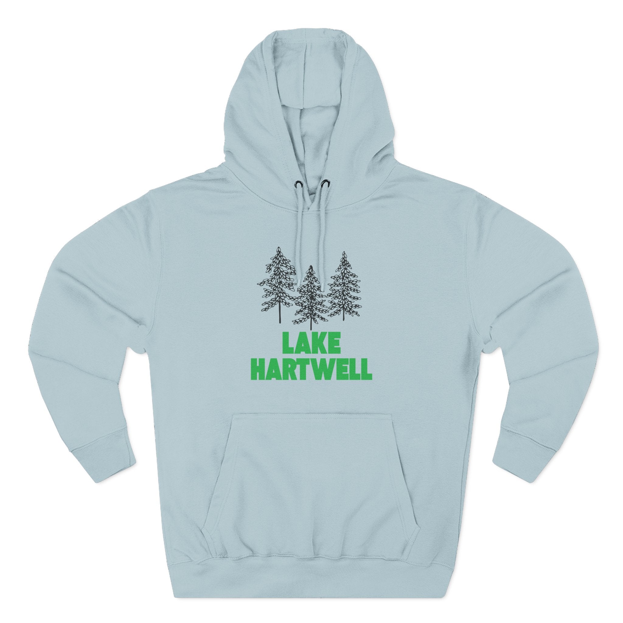 Lake Hartwell Fleece Hoodie, Cozy Sweatshirt, Outdoor Adventure Wear, Unique Gift for Lake Lovers, Perfect for Fall and Winter