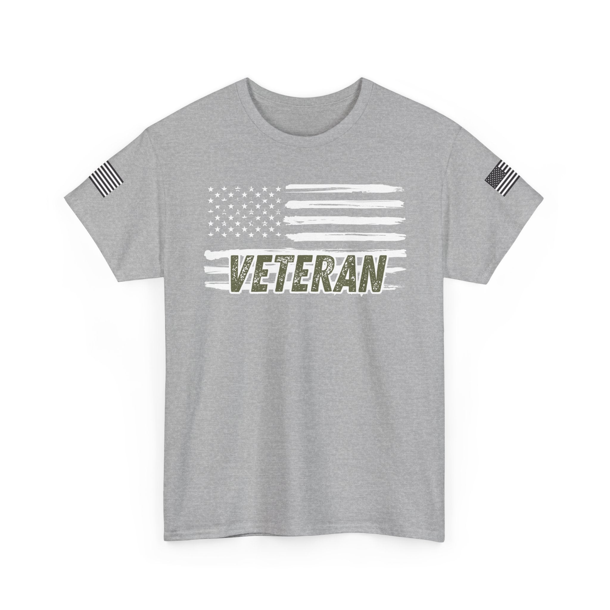Patriotic Veteran Tee, USA Flag Shirt, Military Appreciation Gift, Unisex Casual Wear, Freedom Tee for Veterans
