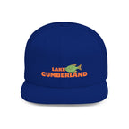 Lake Cumberland Fish Flat Bill Snapback Hat, Fishing Cap, Outdoor Gear, Lake House Gift, Summer Accessories, Stylish Headwear