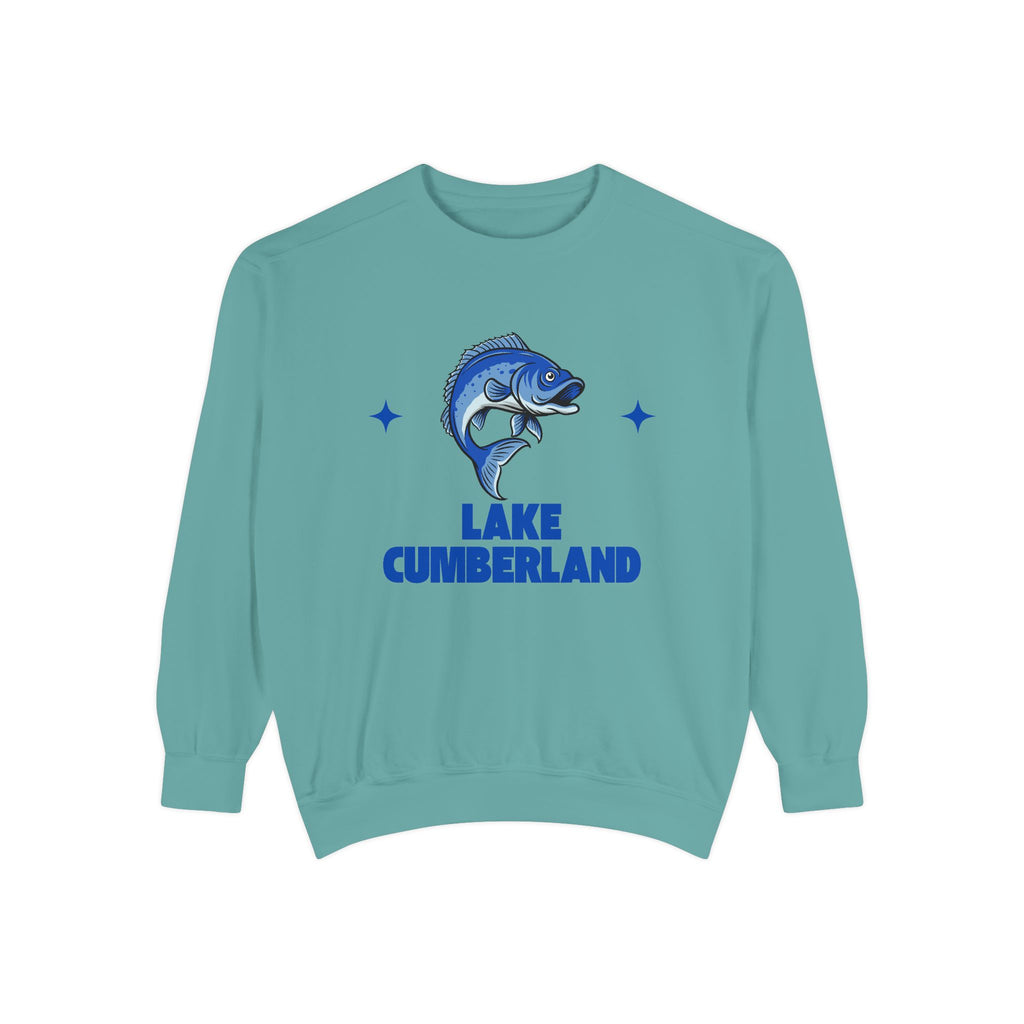 Lake Cumberland Fish Design Unisex Sweatshirt | Cozy Fishing Apparel, Casual Wear, Gift for Anglers, Lake Day Outfit, Nature Lovers Sweatshirt