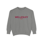 Wellesley Unisex Garment-Dyed Sweatshirt | Cozy Fashion, Perfect for Casual Outings, Gifts, Fall & Winter Style, Everyday Comfort