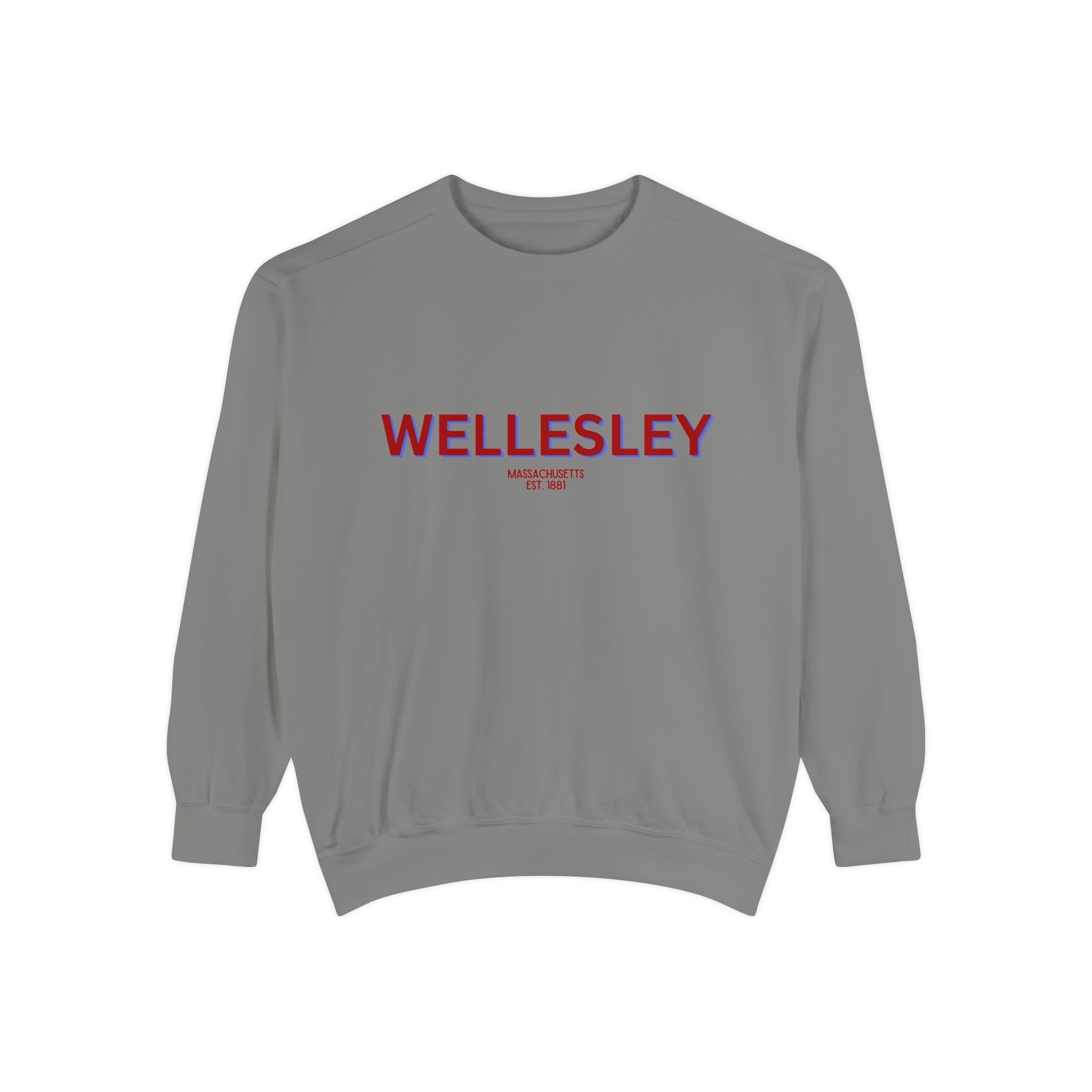 Wellesley Unisex Garment-Dyed Sweatshirt | Cozy Fashion, Perfect for Casual Outings, Gifts, Fall & Winter Style, Everyday Comfort