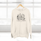 Cozy Lake Lanier Fleece Hoodie - Perfect for Relaxing, Outdoor Adventures, Gifts for Nature Lovers, Fall and Winter Apparel
