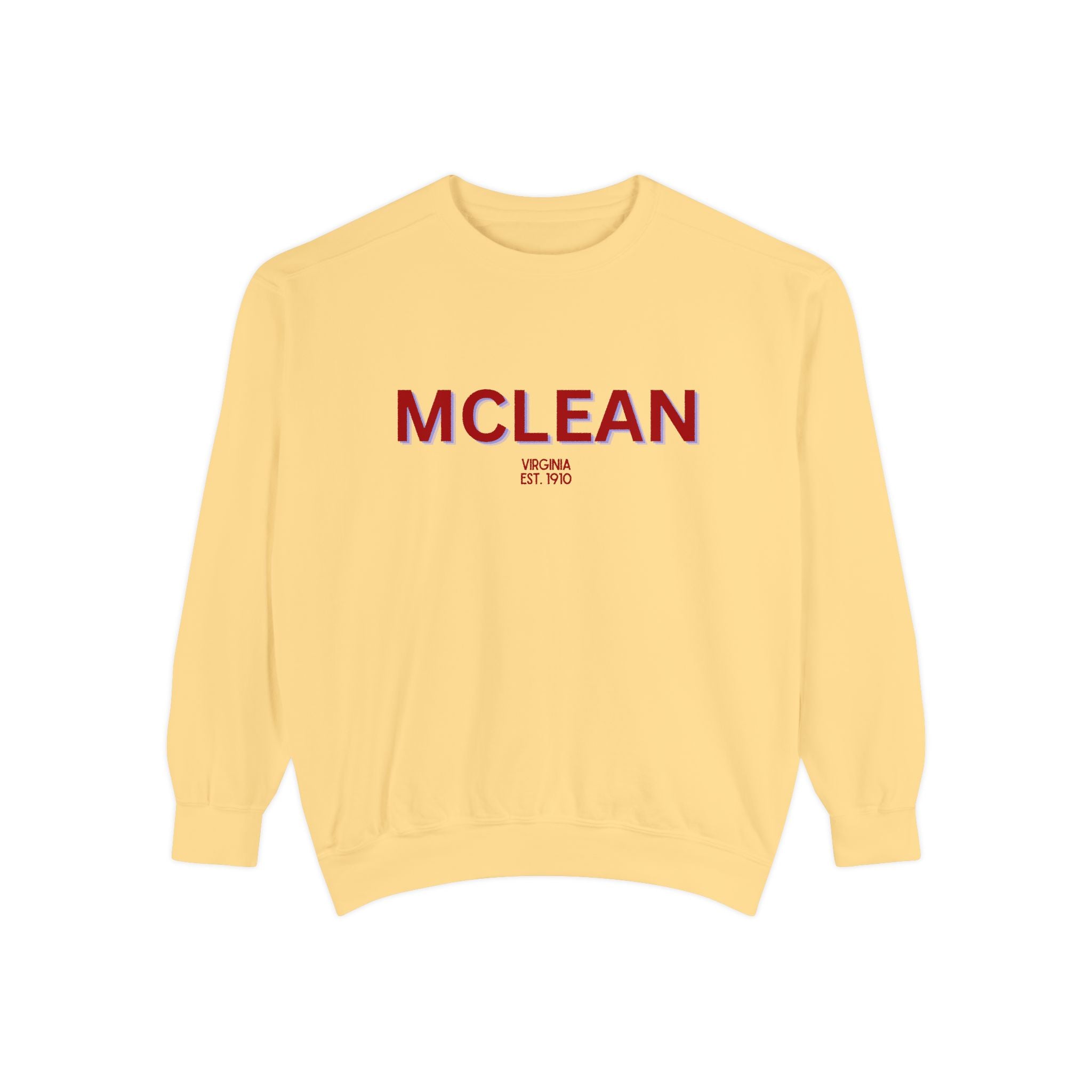 McLean Unisex Garment-Dyed Sweatshirt | Cozy Fashion, Perfect for Casual Outings, Gifts, Fall & Winter Style, Everyday Comfort