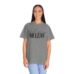 McLean Vibes Unisex Garment-Dyed T-Shirt, Casual Wear, Gifts for Locals, Trendy Summer Essential, Comfortable Everyday Tee