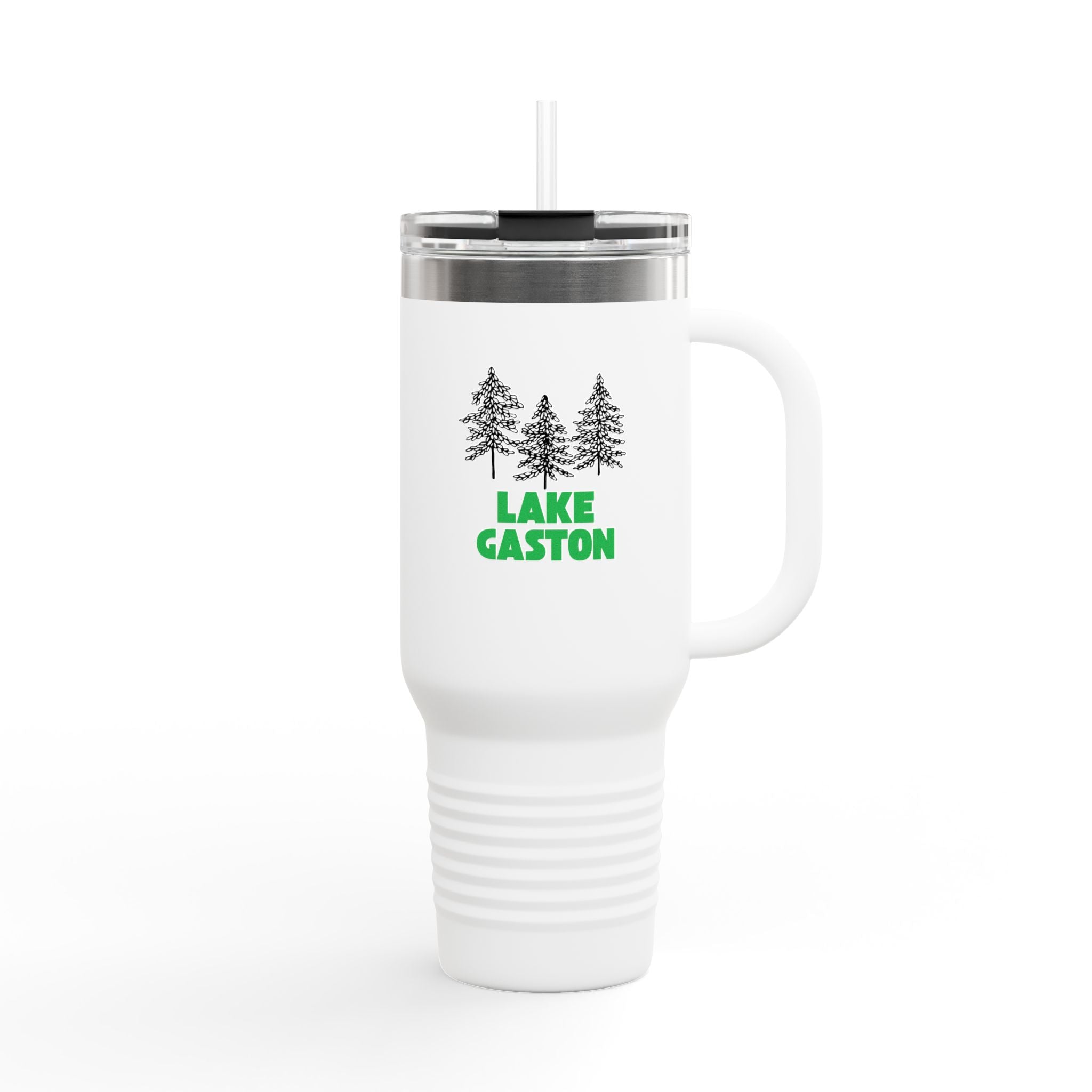 Lake Gaston Insulated Travel Mug, 40oz - Perfect for Camping, Road Trips, Gifts, Outdoor Adventures, Summer Fun