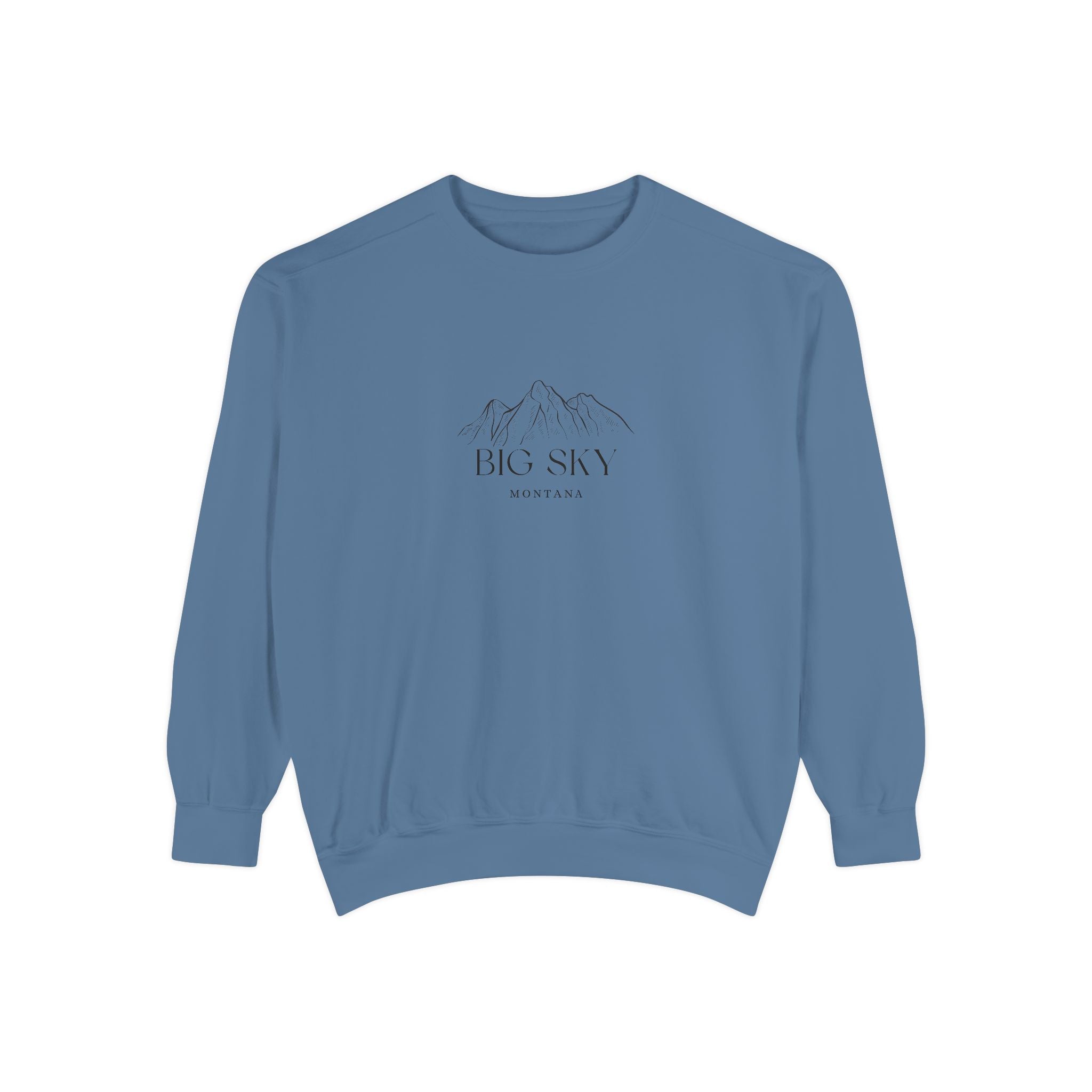 Big Sky Vibes Unisex Sweatshirt | Garment-Dyed Comfort, Perfect for Casual Outings, Travel, Gifts, Autumn Days
