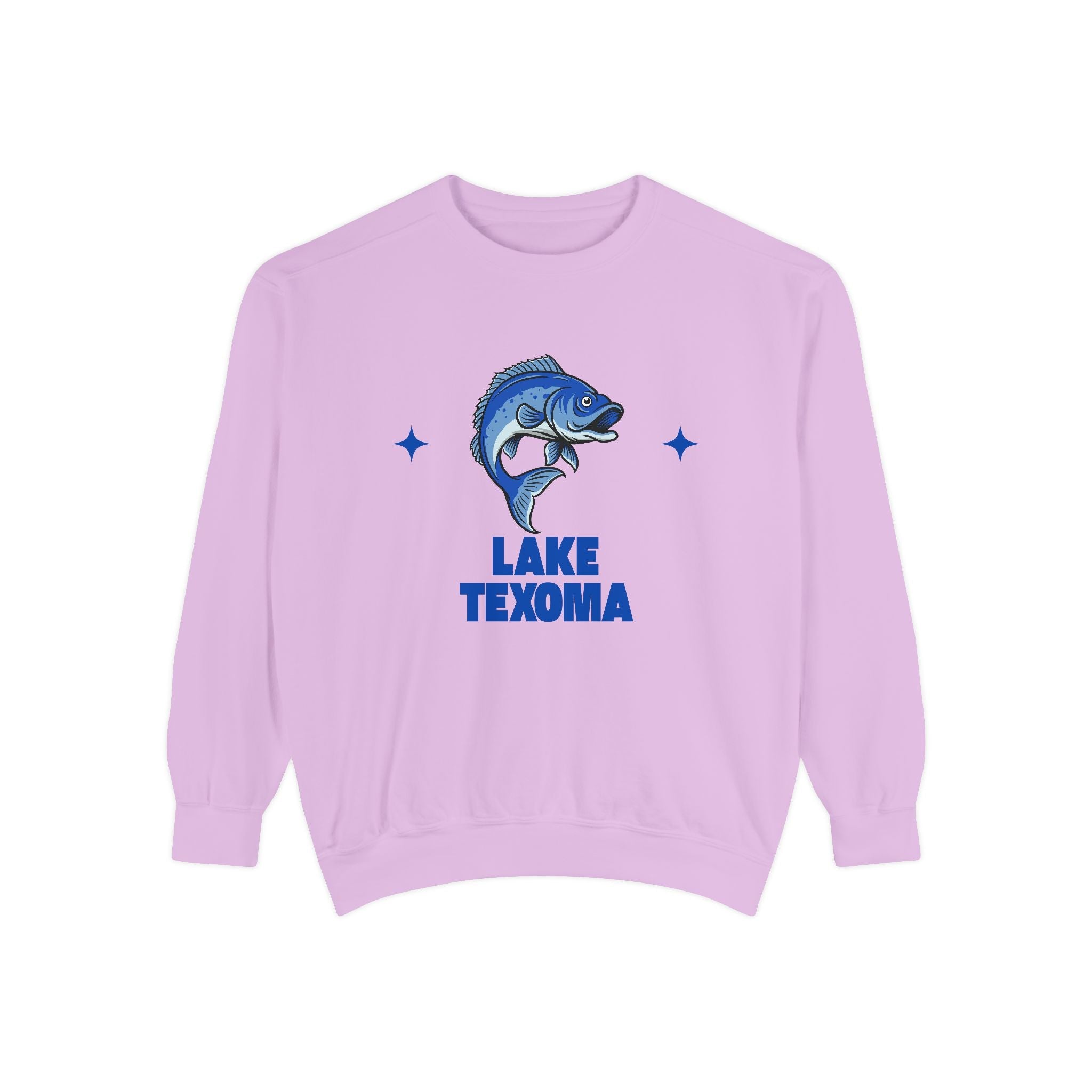 Lake Texoma Fish Design Unisex Sweatshirt | Cozy Fishing Apparel, Casual Wear, Gift for Anglers, Lake Day Outfit, Nature Lovers Sweatshirt