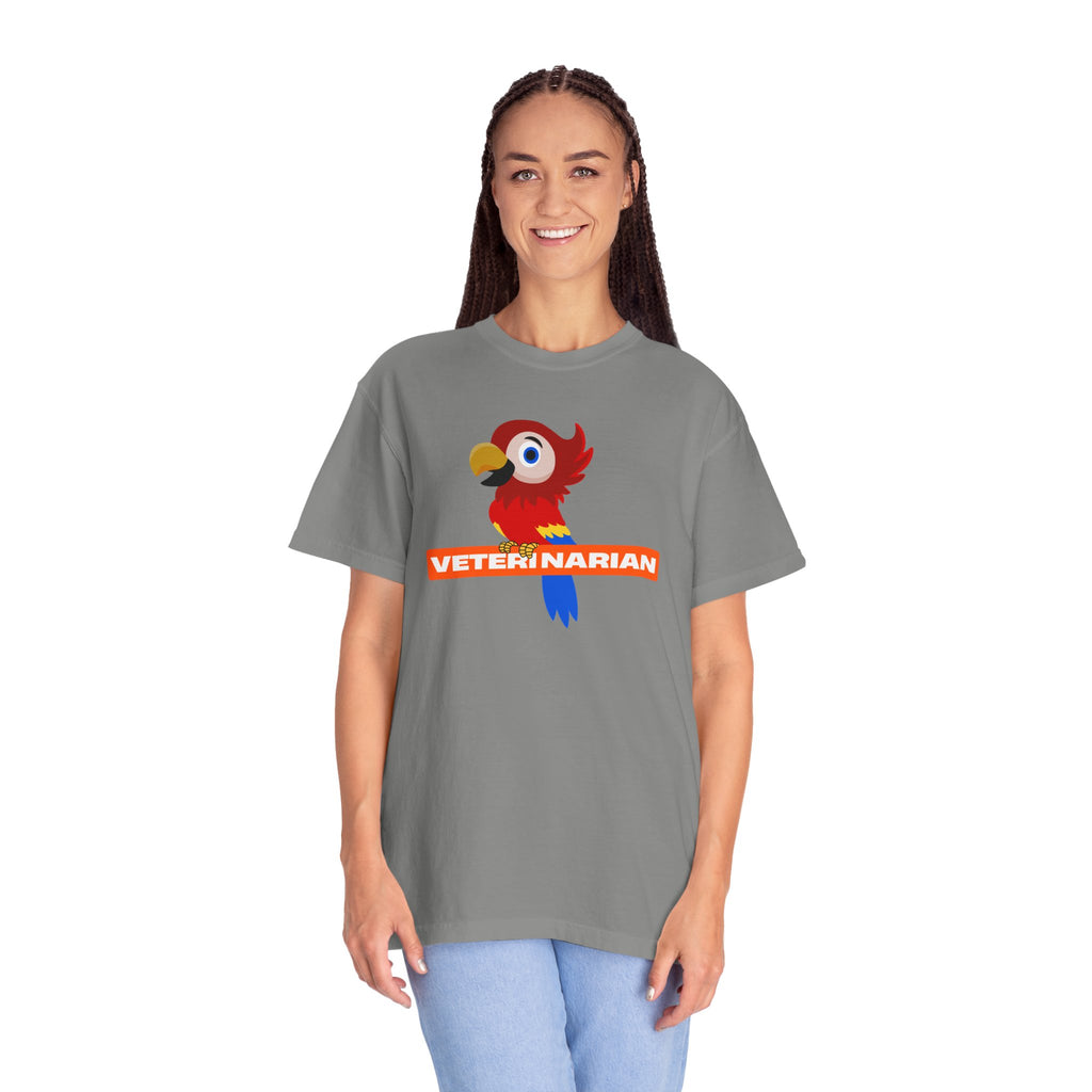 Veterinarian Parrot T-Shirt | Cute Animal Lover Shirt, Unisex Teen Gift, Animal Care Apparel, Funny Pet Shirt, Veterinary Gifts