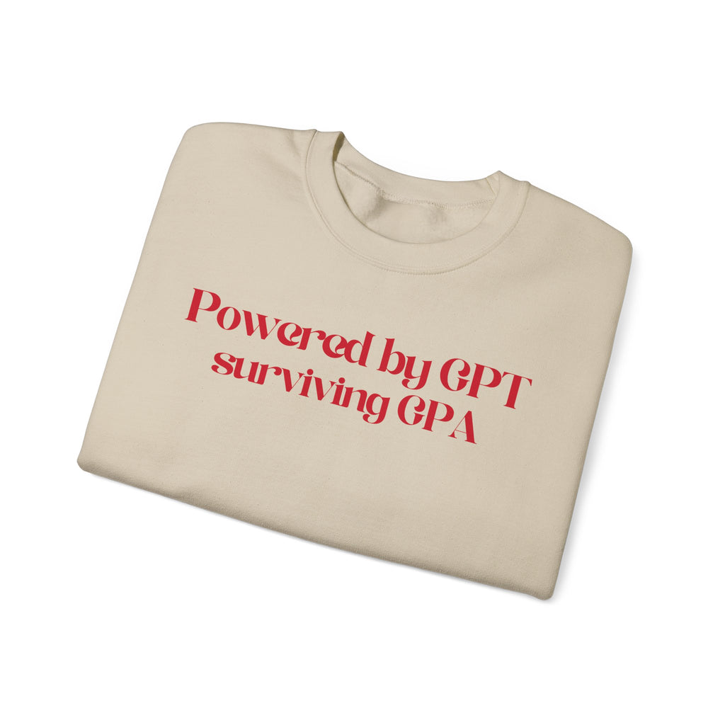 Surviving GPA Sweatshirt - Unisex Casual Crewneck, Gift for Tech Enthusiasts, College Students, Relaxed Fit for Everyday Wear