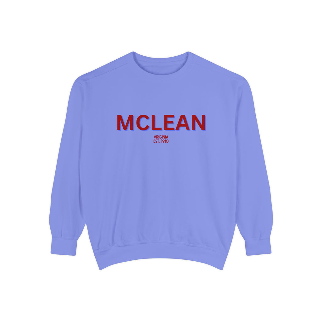 McLean Unisex Garment-Dyed Sweatshirt | Cozy Fashion, Perfect for Casual Outings, Gifts, Fall & Winter Style, Everyday Comfort