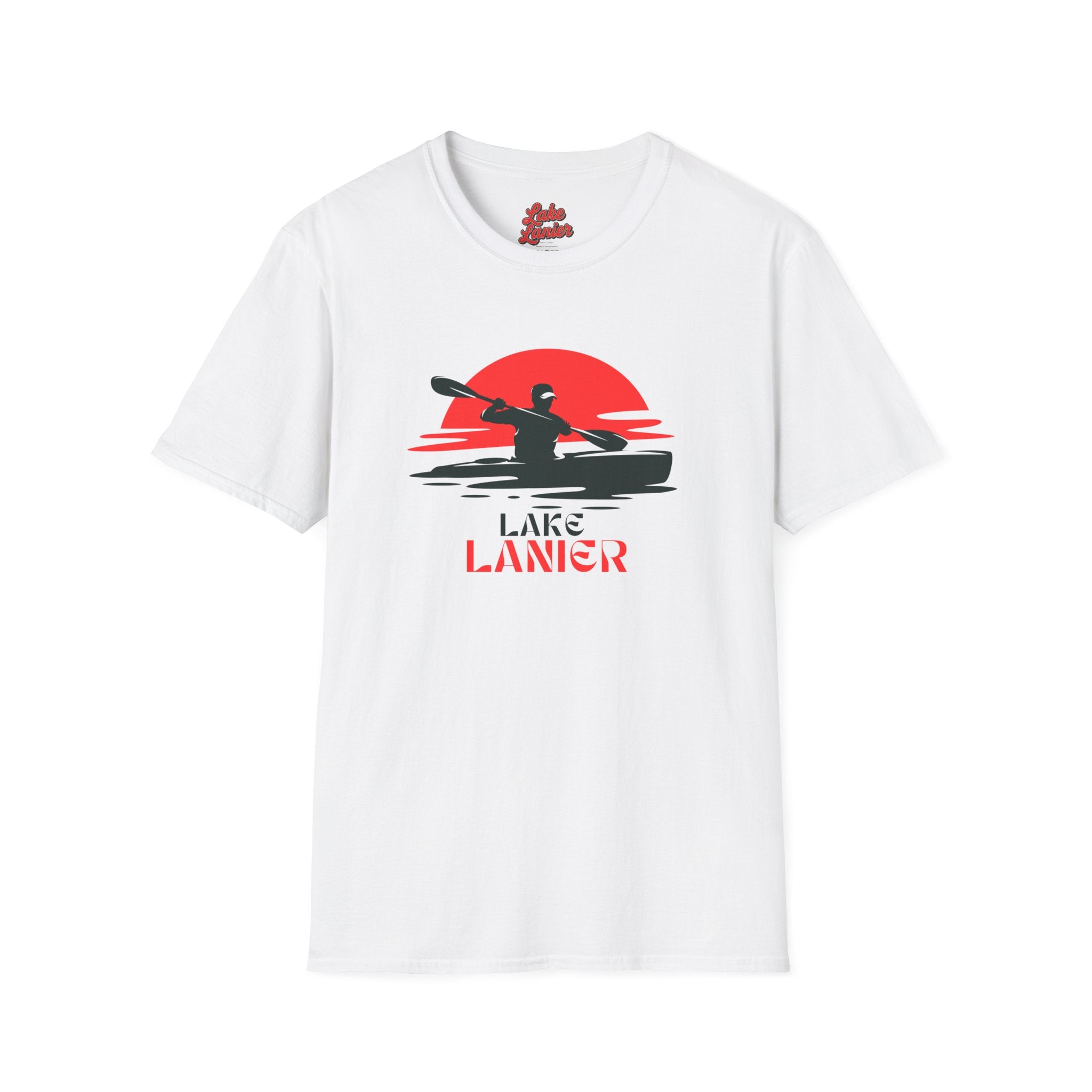 Lake Lanier Unisex Softstyle T-Shirt, Kayaking Shirt, Outdoor Adventure Tee, Lake Life Apparel, Father's Day Gift, Summer Wear