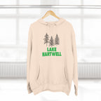 Lake Hartwell Fleece Hoodie, Cozy Sweatshirt, Outdoor Adventure Wear, Unique Gift for Lake Lovers, Perfect for Fall and Winter