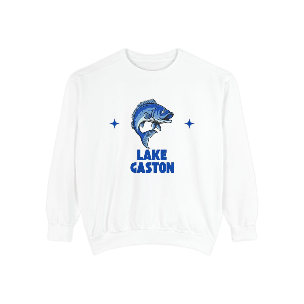 Lake Gaston Fish Design Unisex Sweatshirt | Cozy Fishing Apparel, Casual Wear, Gift for Anglers, Lake Day Outfit, Nature Lovers Sweatshirt
