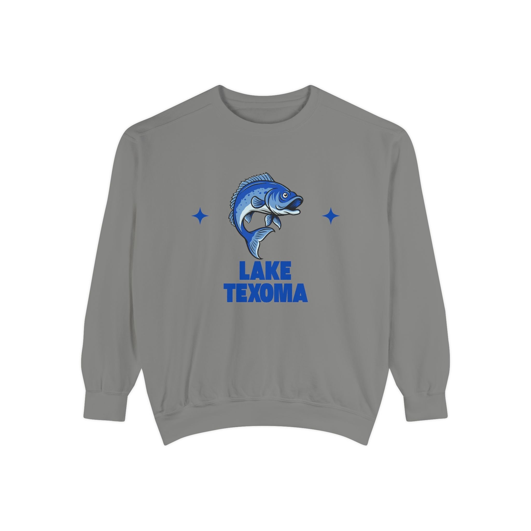 Lake Texoma Fish Design Unisex Sweatshirt | Cozy Fishing Apparel, Casual Wear, Gift for Anglers, Lake Day Outfit, Nature Lovers Sweatshirt