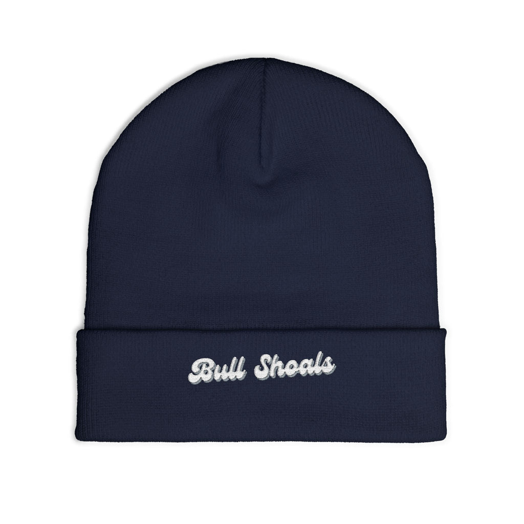 Bull Shoals Cozy Embroidered Knit Beanie | Winter Hat, Casual Fashion Accessory, Gift for Him/Her, Cozy Style, Outdoor Wear
